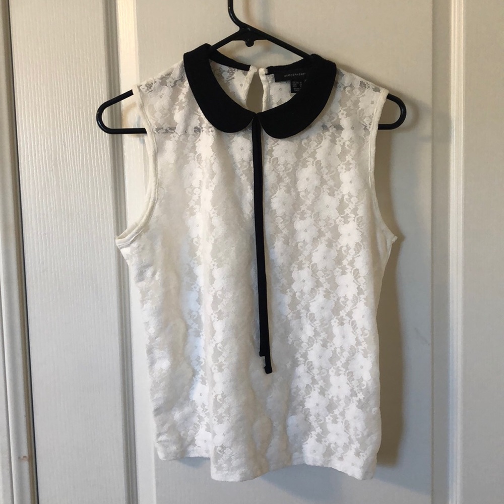 White floral top
